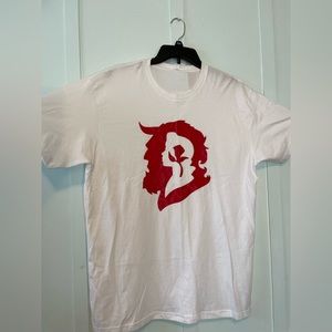 Beauty and the Beast, white tee, size Large, unisex